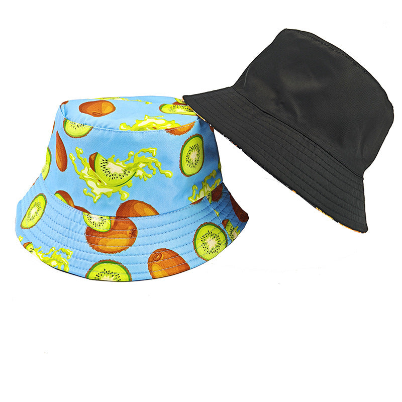 Wholesale Pastoral Print Reversible Bucket Hat,  Wide Brim Sun Protection Fashion Accessory for Outdoor,  Gift Boutique Resale