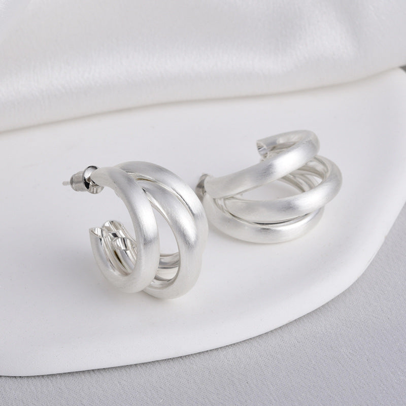 Wholesale irregular personality niche exaggerated design earrings