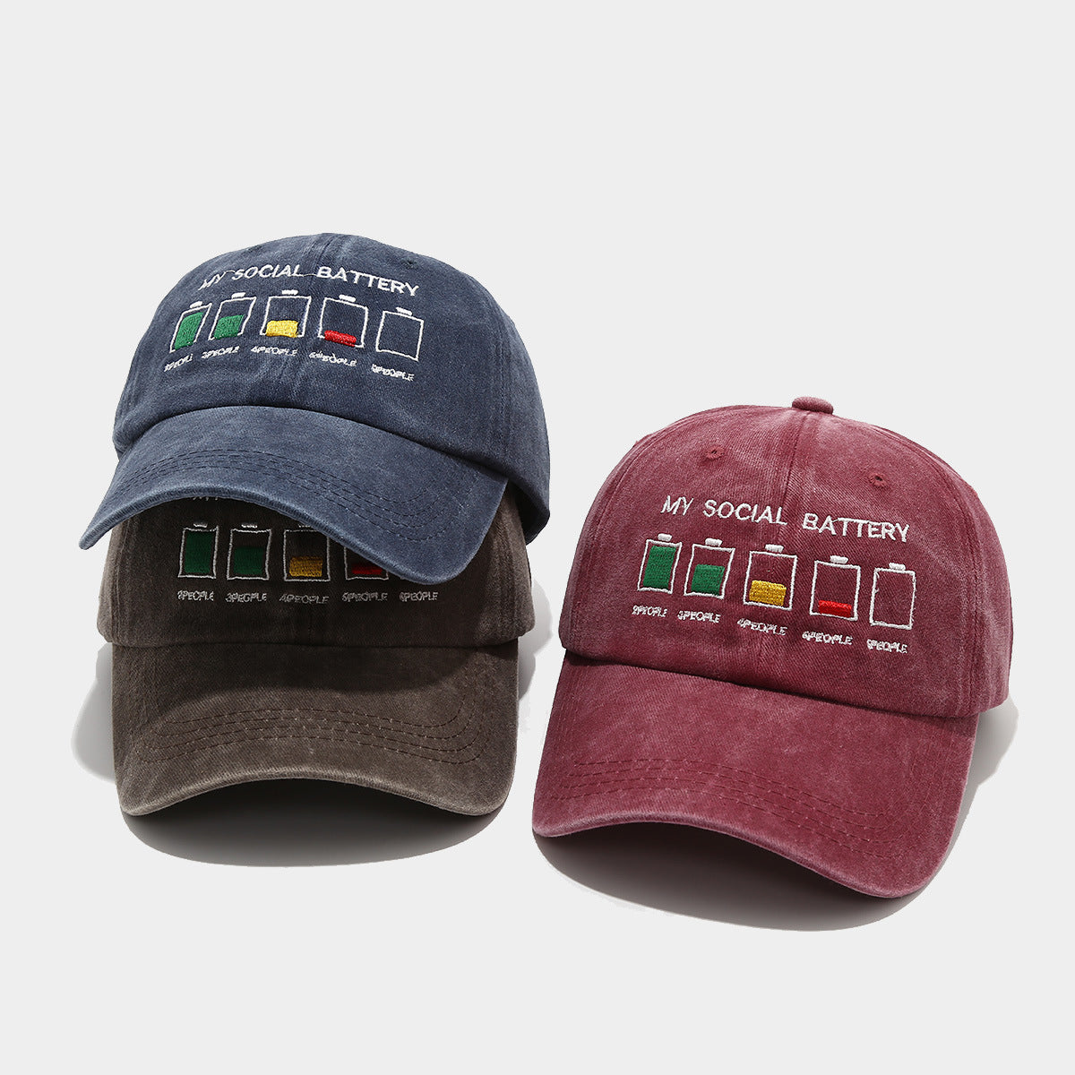 Wholesale Battery Embroidered Baseball Cap