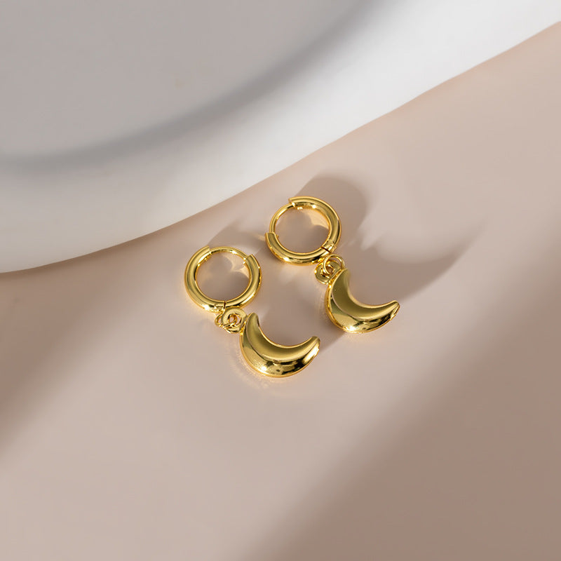 Wholesale Electroplated Stainless Steel Shell Earrings - Boutique Resale Jewelry