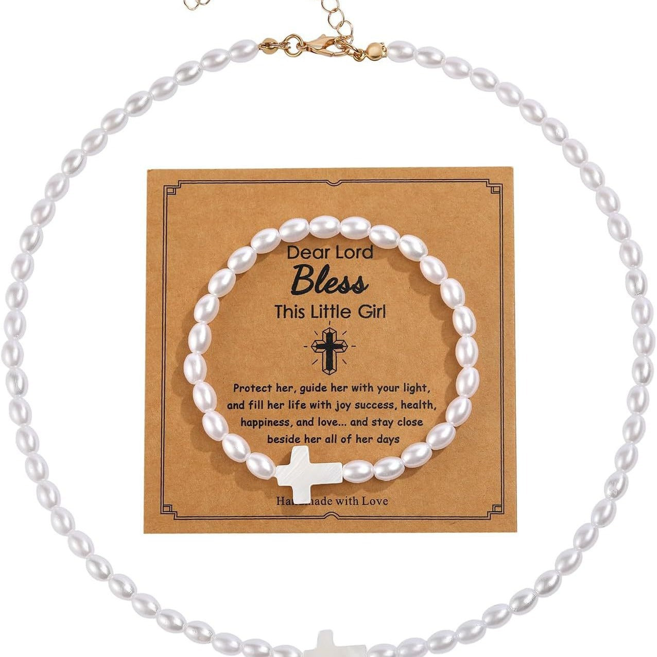 Wholesale Pearl Bracelet Necklace Combination suit