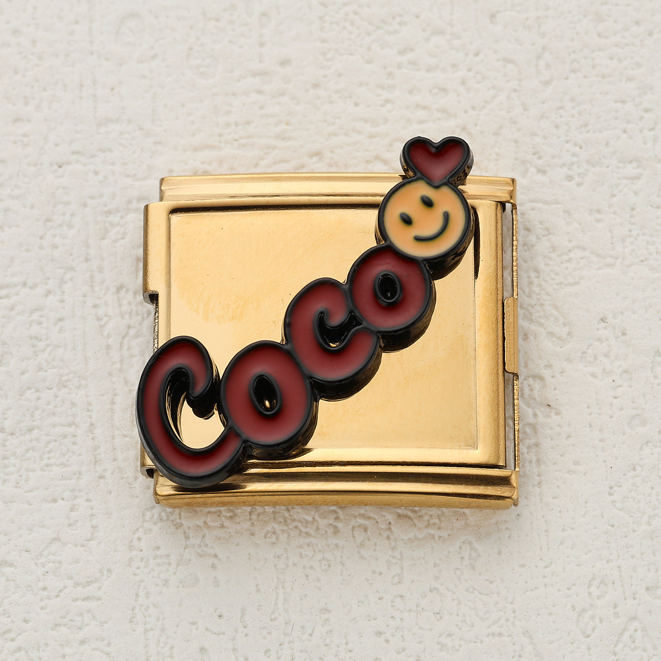 Wholesale Italian Charm Bracelet 20mm DIY Splicing Cute Cartoon Letters Stainless Steel Composable Bracelet