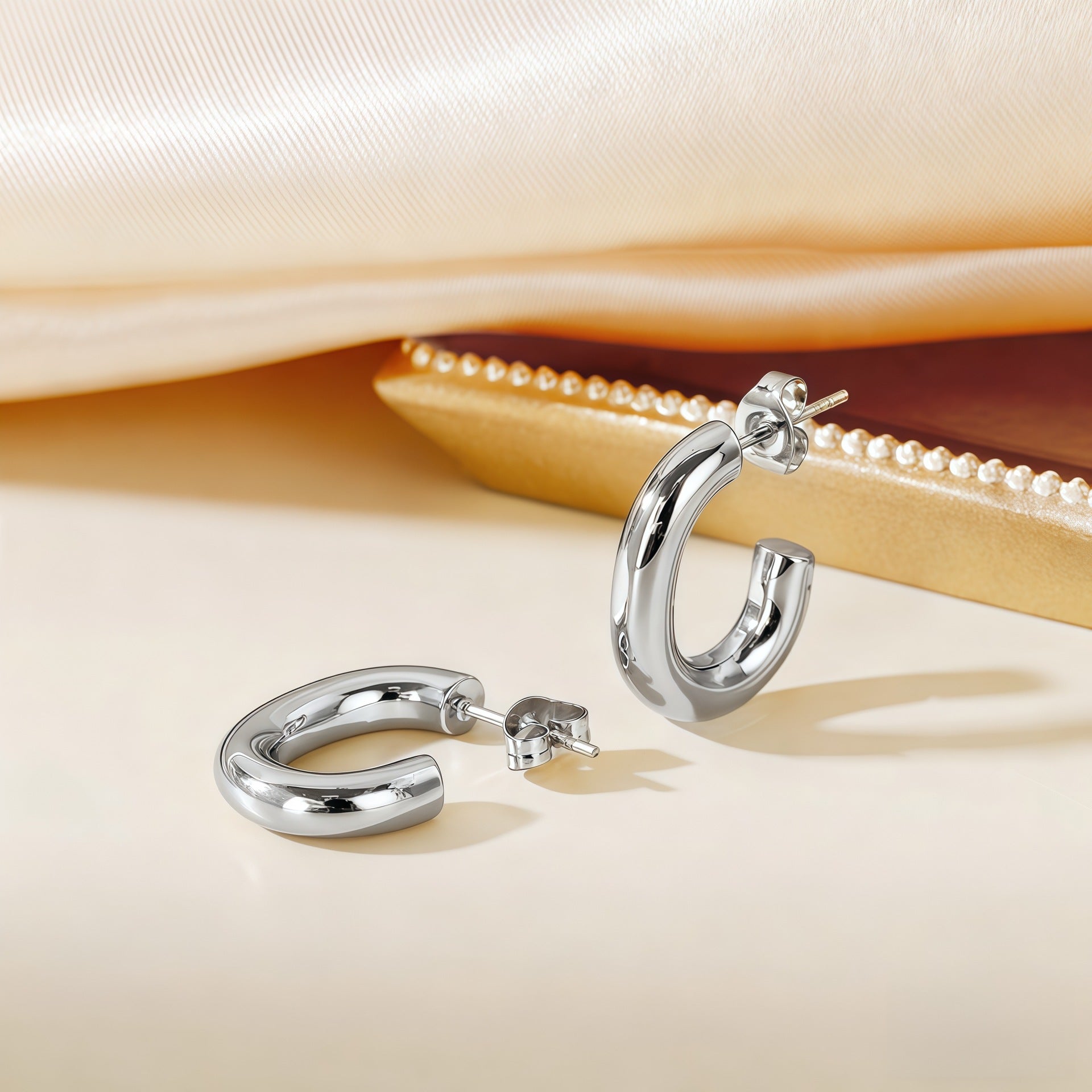 Wholesale Steel titanium hoop earrings