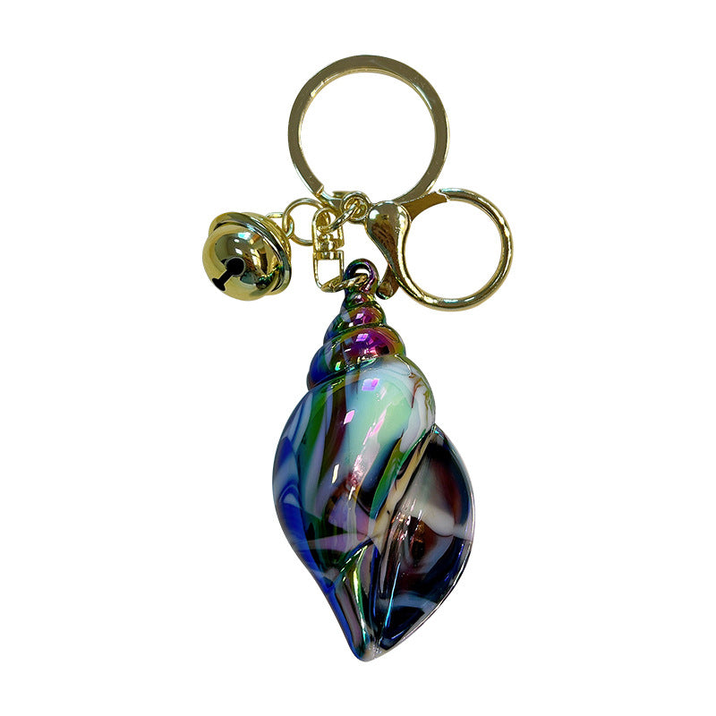 Wholesale Acrylic Plated Conch Keychains ACC-KC-YanG001