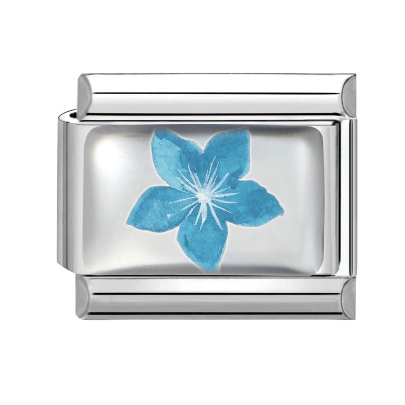 Wholesale 9mm Italian Charm Starter Bracelets DIY Marine Series Stainless Steel Composable Bracelet