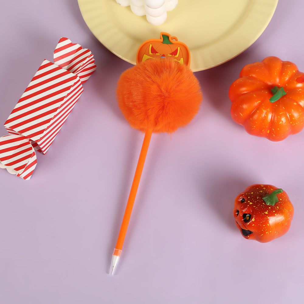 Wholesale Creative Rodent Pioneer Halloween Plush Ballpoint Pen