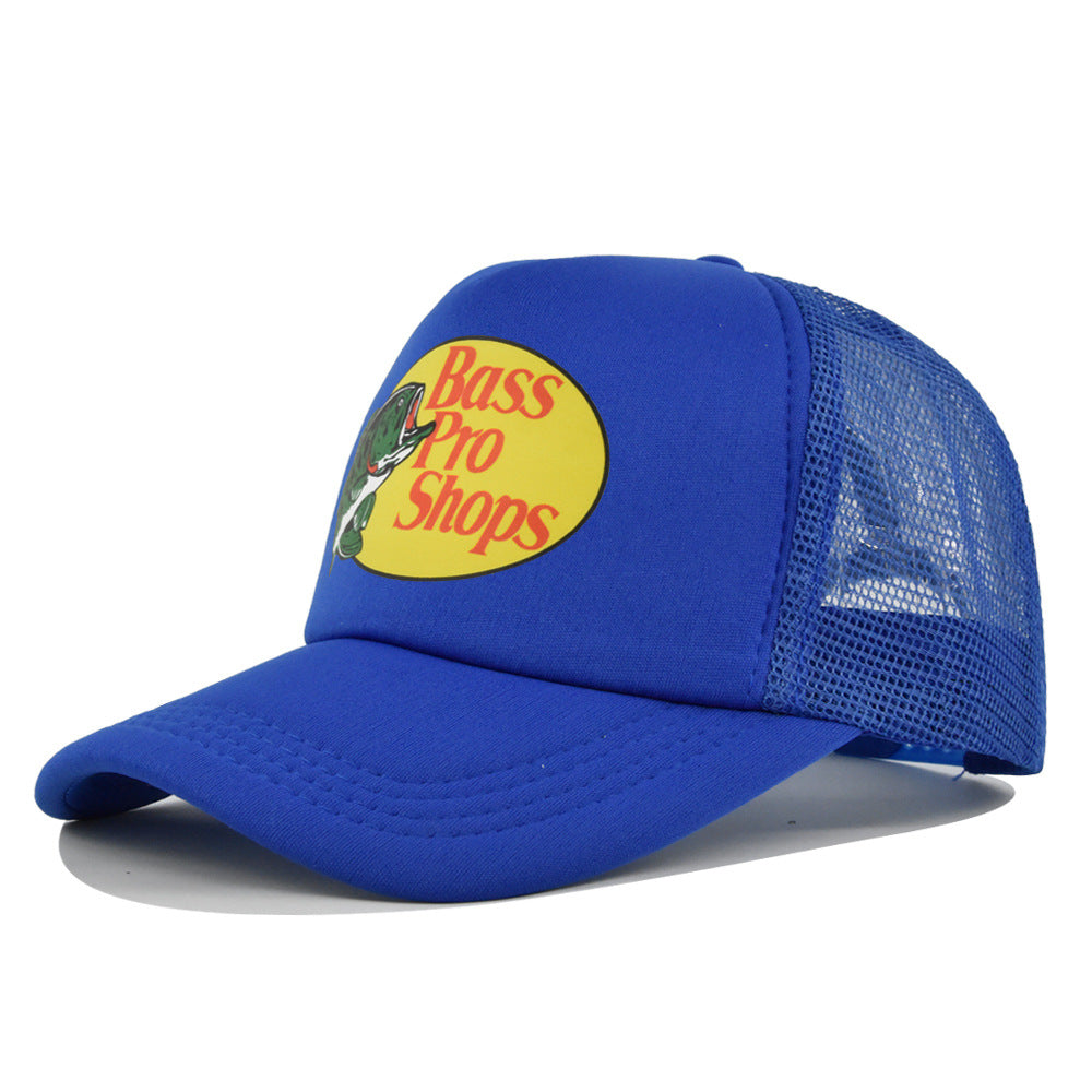 Wholesale Printed fish silk screen cap summer net Hat