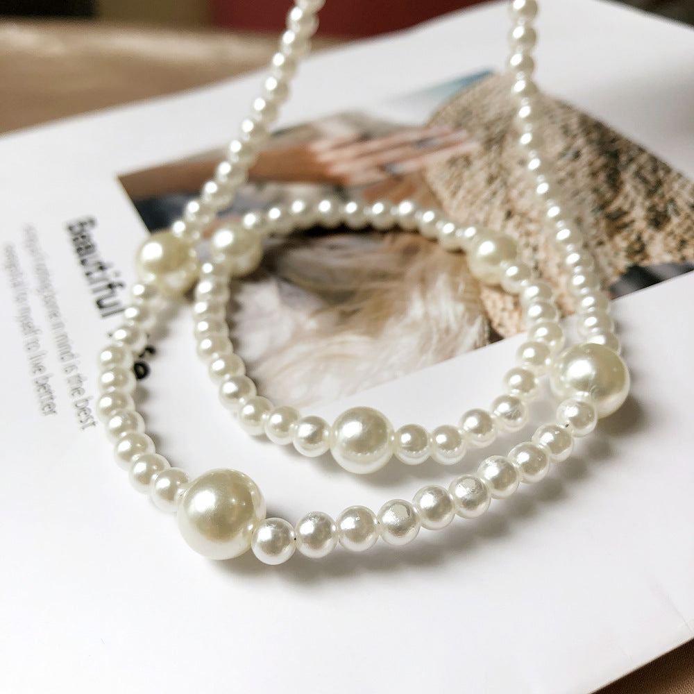 Wholesale Vintage Ethnic Pearl Necklace Bracelet Set Boutique Resale Handmade Jewelry
