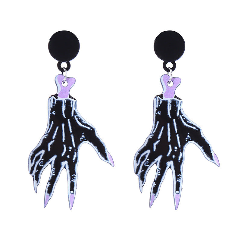 Wholesale  Series Personalized Horror Bloodstain Halloween Acrylic Earrings