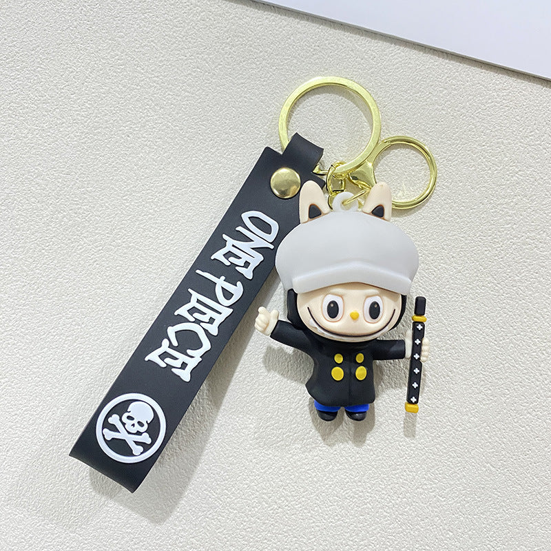 Wholesale cute car backpack silicone 3D Keychains ACCVIP