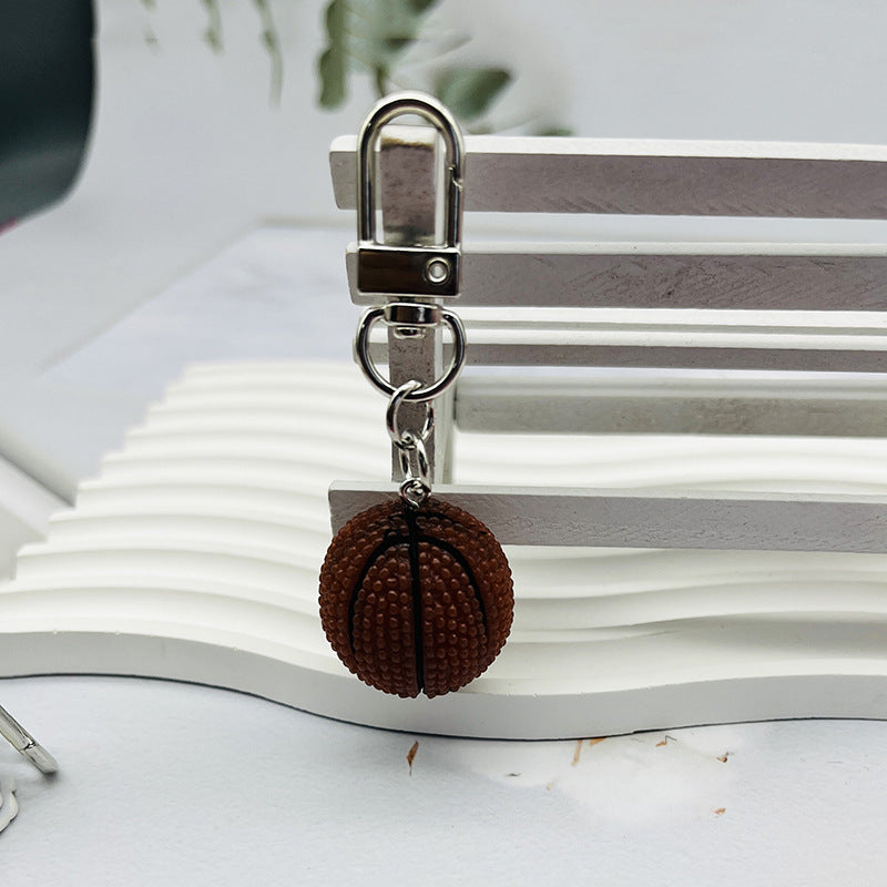 Wholesale  mini basketball keychain