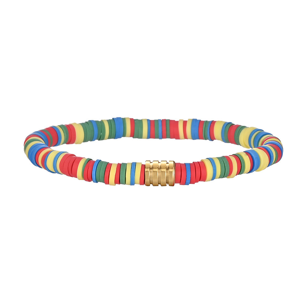 Wholesale Bohemian Colorful Soft Clay Bracelet