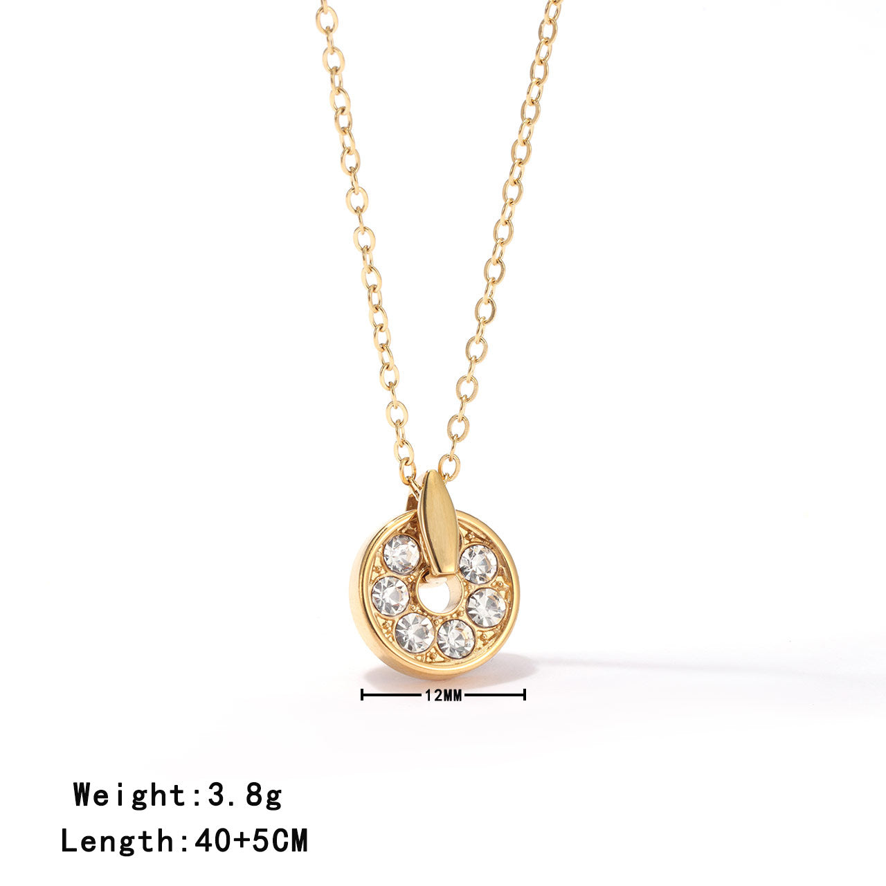 Wholesale Fashionable Titanium Steel with Micro-Set Zirconia choker Necklace