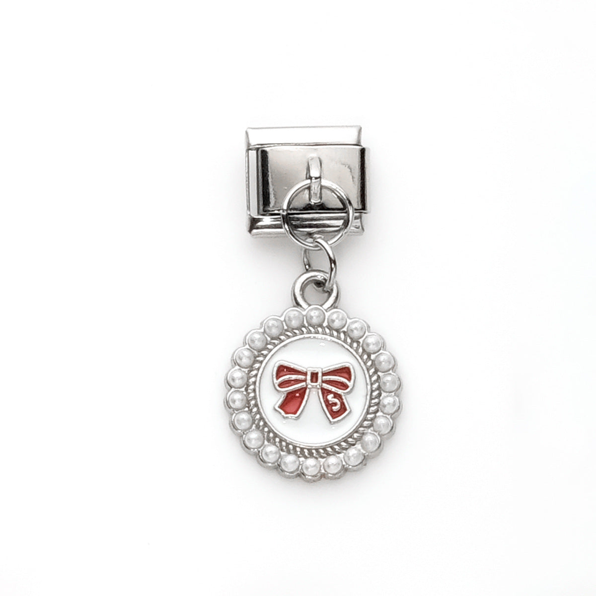 Wholesale 10pcs Italian Charm Bracelet 9mm DIY Splicing Heart Butterfly Pendant Stainless Steel Composable Bracelet