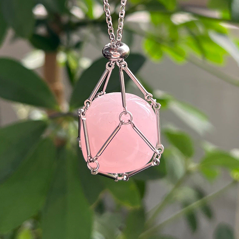 Wholesale Natural Crystal Raw Stone Necklace  Pendant