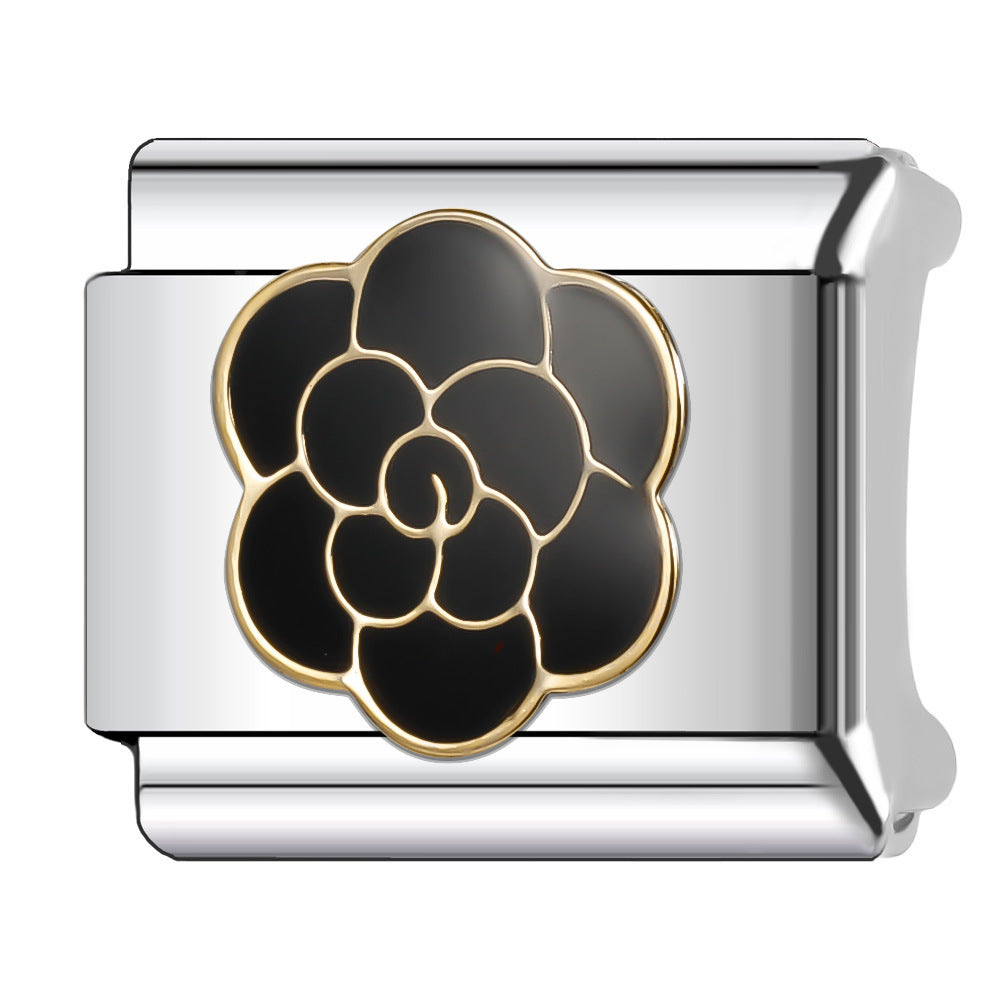 Wholesale Italian Charm Bracelet 9mm DIY Splicing Dark Style Series Stainless Steel Composable Bracelet