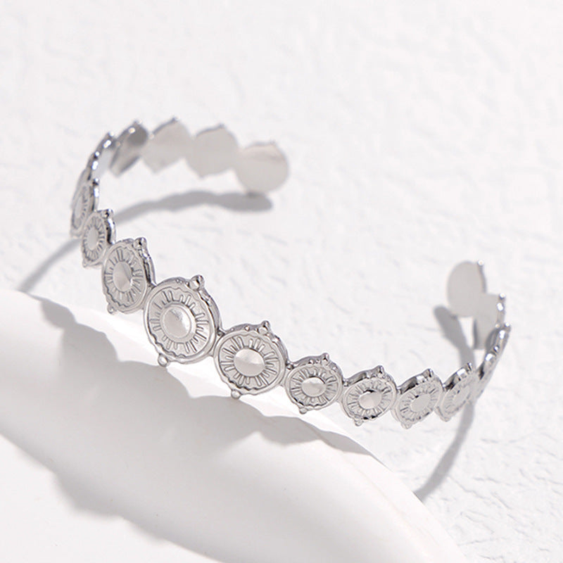 Wholesale Adjustable Stainless Steel Bracelets Open Bracelet ACC-BT-Manguo001