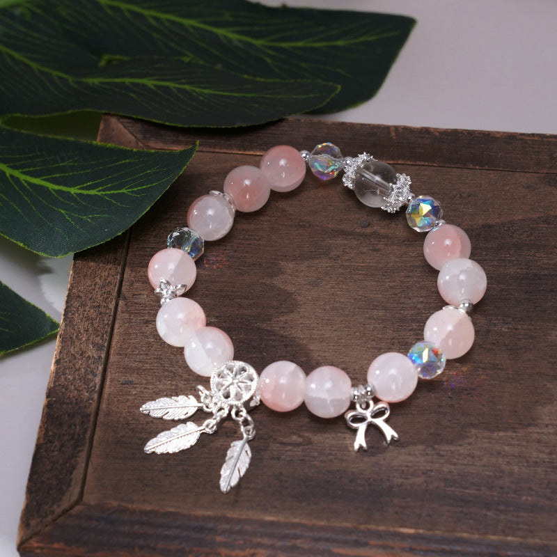 Wholesale Handmade Glass Beaded Butterfly Dreamcatcher Bracelet for Women Travel Souvenir Gift Fashion Jewelry Accessory