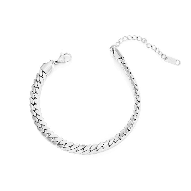 Wholesale Stainless Steel Cuban Bracelet 18K Gold Bracelets ACC-BT-MuShan001