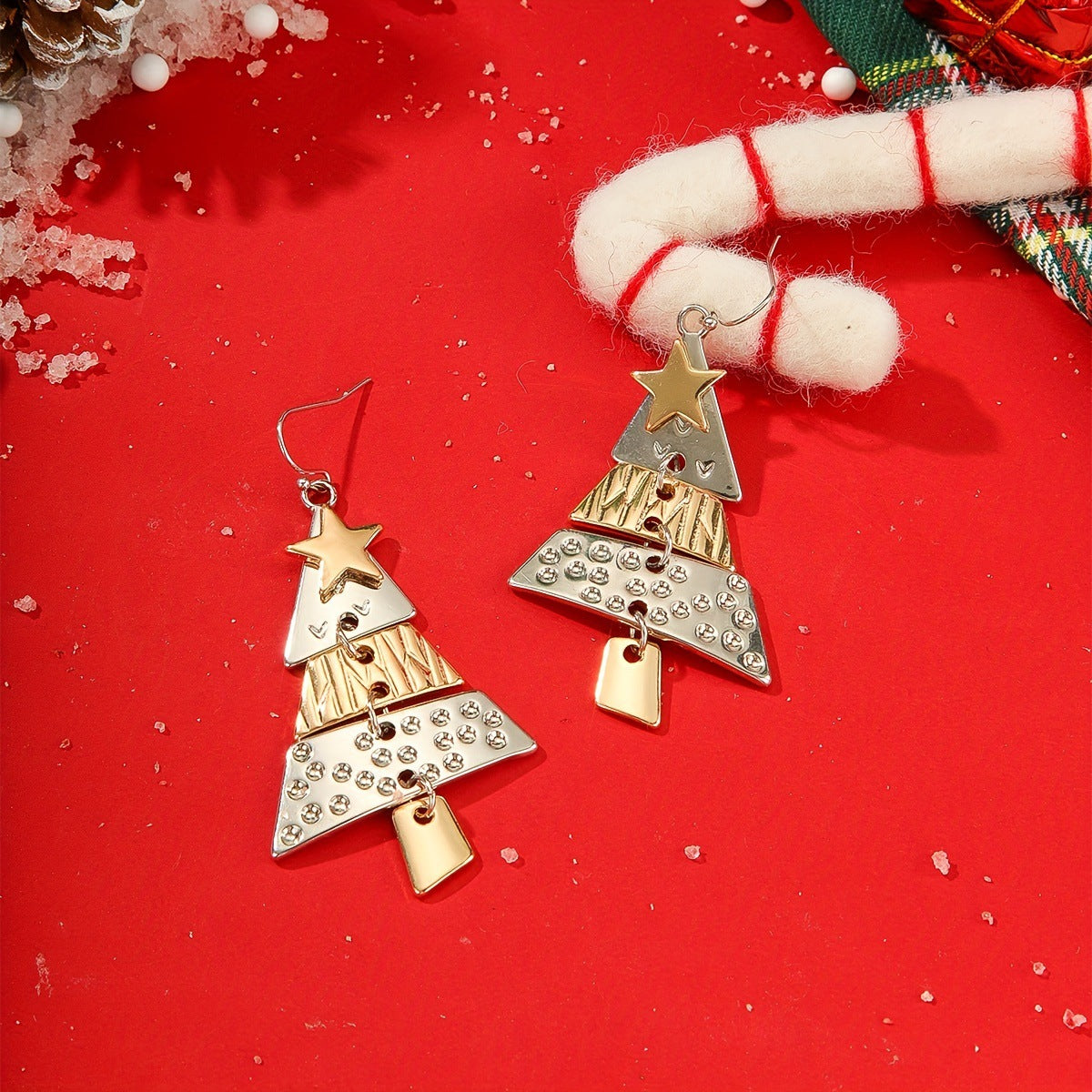 Wholesale Alloy Christmas Tree Long Earrings ACC-ES-XuanMo005