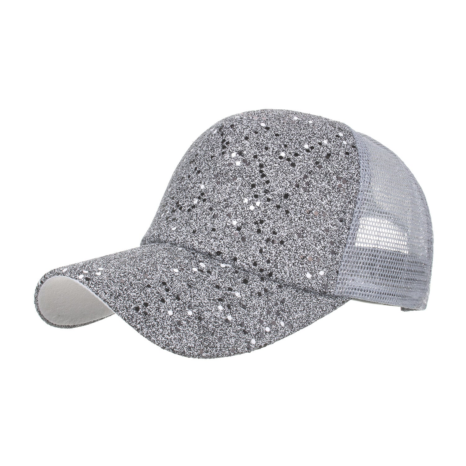 Wholesale Glitter Baseball Cap Mesh Cap Hat ACC-HT-ZhongMei006