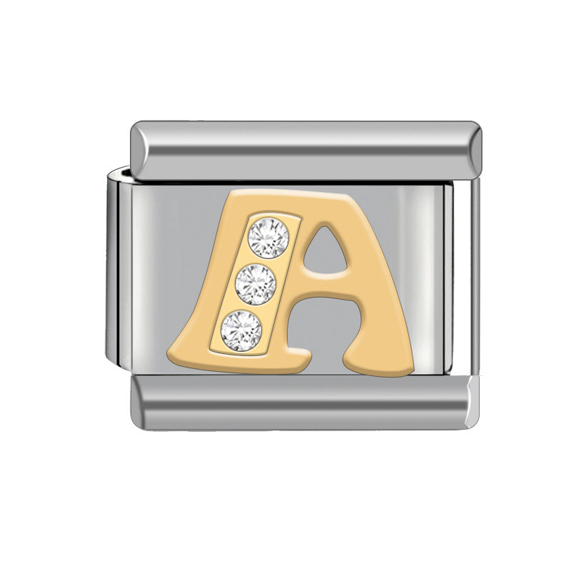 Wholesale Italian Charm Bracelet Diamond Bracelet 9mm DIY Pattern Free Stitching Detachable Composable Bracelet ACC-BT-JL009