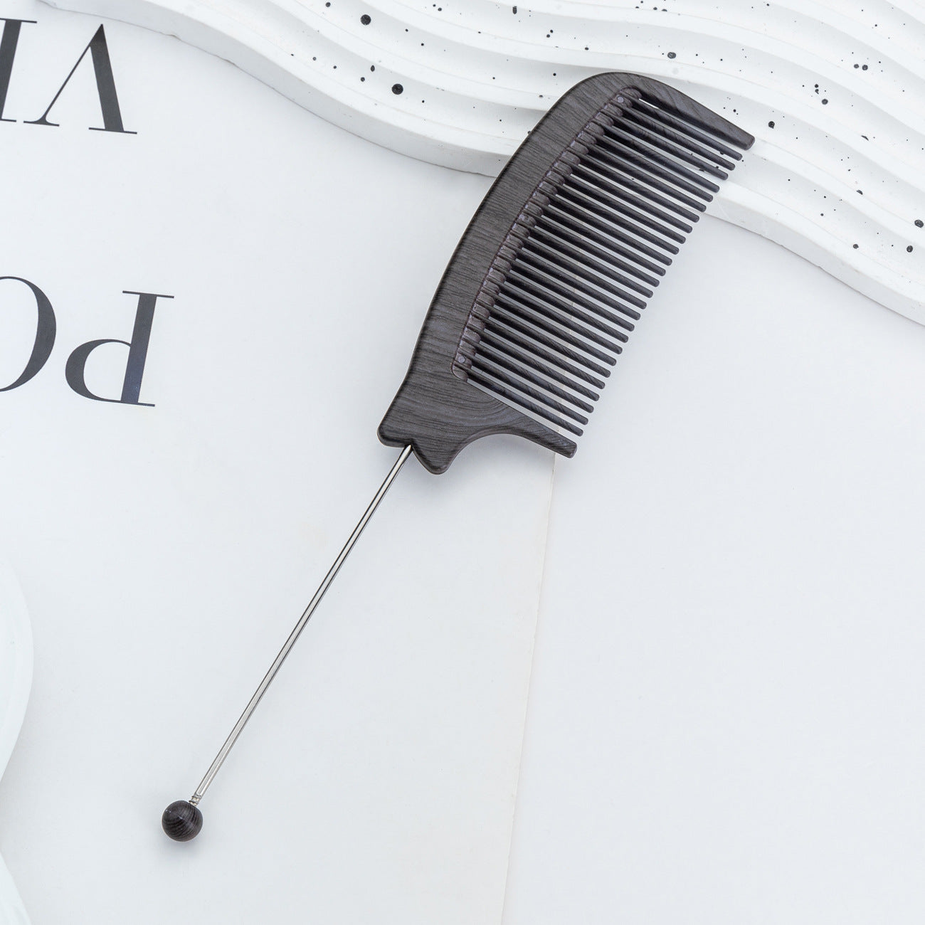 Wholesale Manufacturer Wholesale DIY Beadable Wood Grain Comb