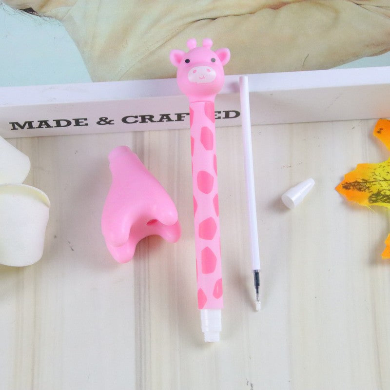 Wholesale Cartoon cute giraffe gel pen