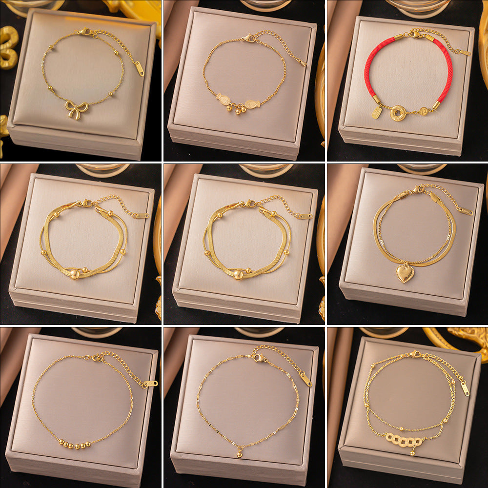 Wholesale Titanium Steel Anklets ACC-AS-QinZhe001