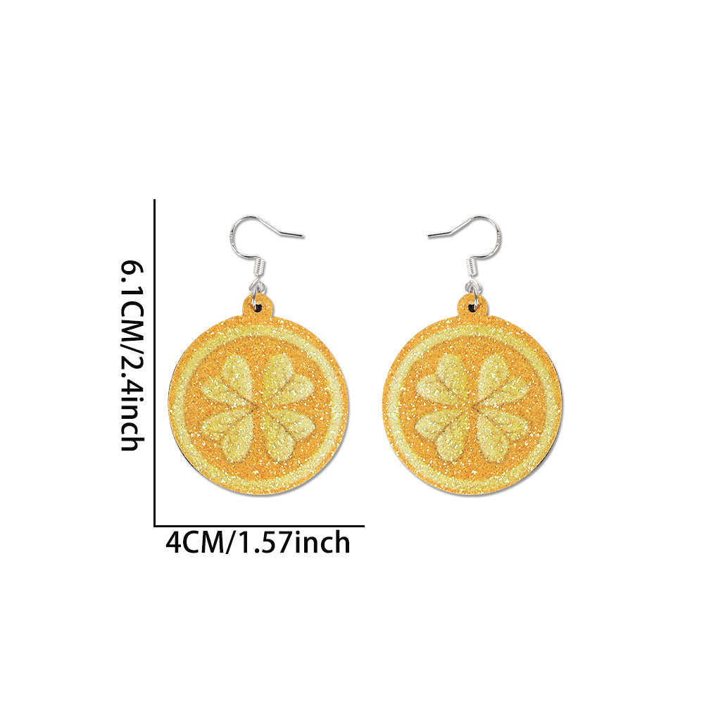 Wholesale St. Patrick's Day Earrings Green Clover Hat Earrings