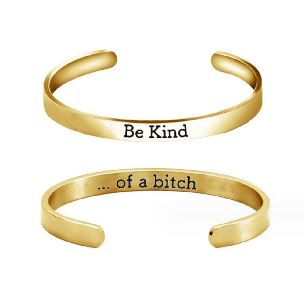 Wholesale Be Kind Friend Gift Stainless Steel Bracelet ACC-BT-Huhe005