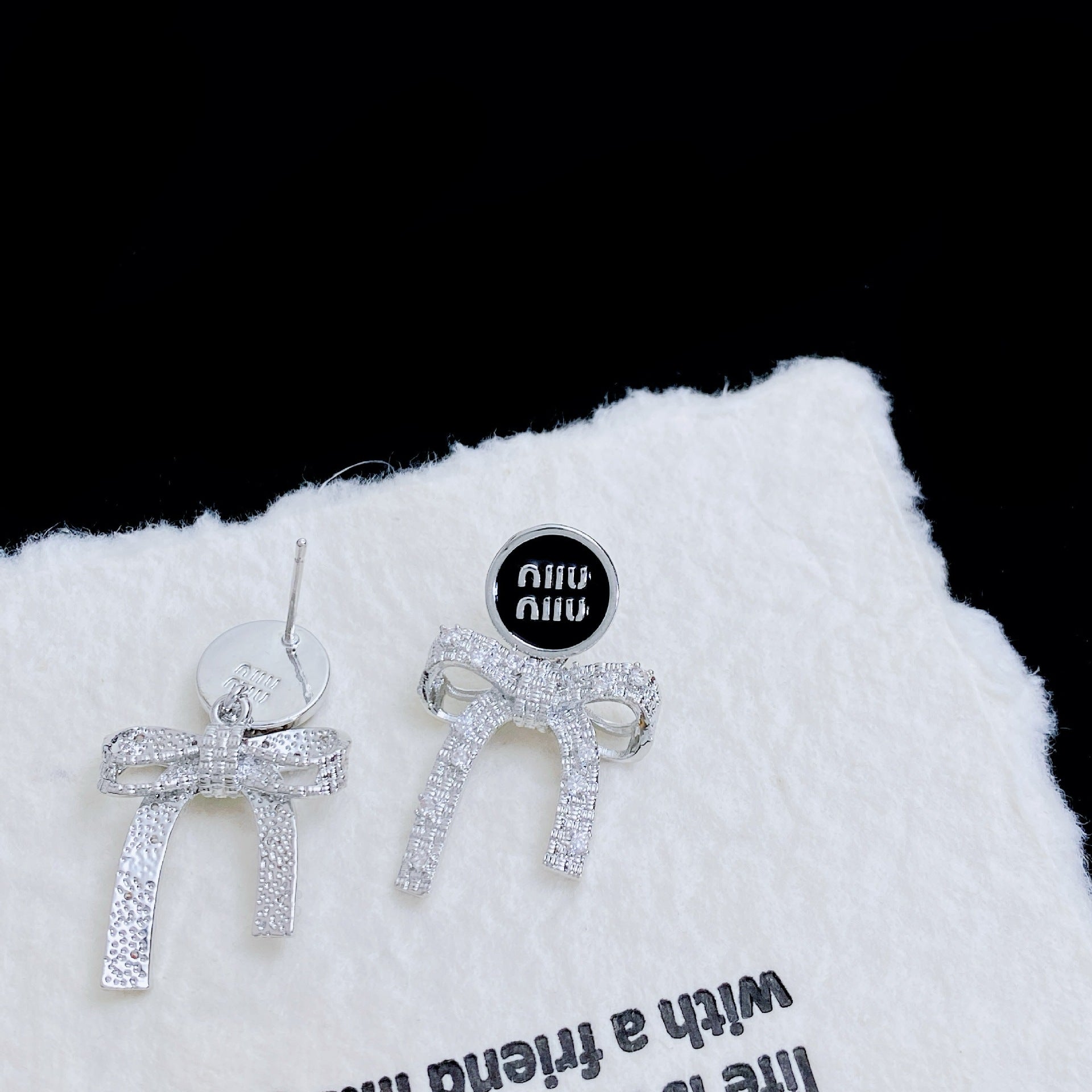 Wholesale Bow Letter Earrings