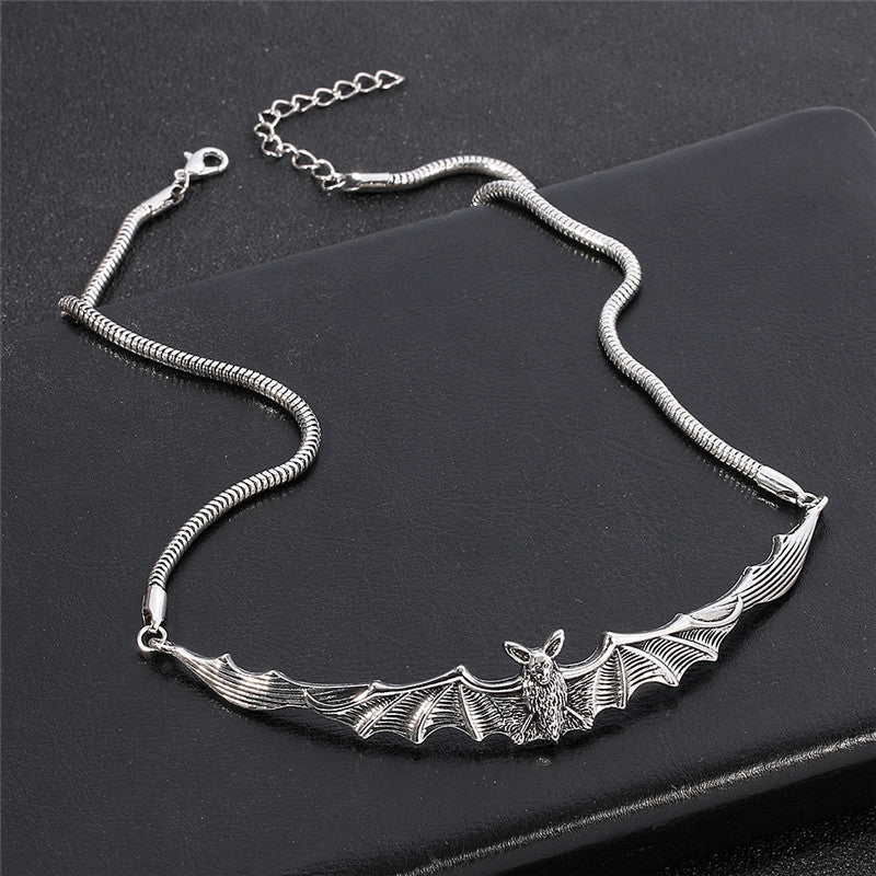 Wholesale  Series Double Winged Bat Pendant Necklace