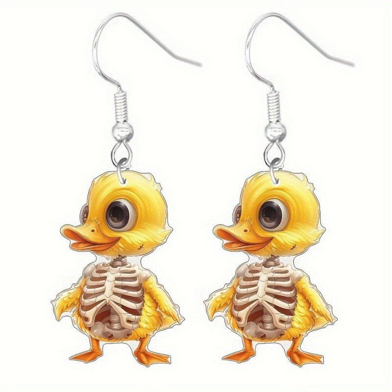 Wholesale  cartoon ghost dog frog cat butterfly skull mushroom acrylic earrings