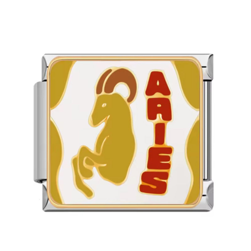 Wholesale Italian Charm Bracelet 9mm DIY Splicing Valentine's Day Series Stainless Steel Composable Bracelet