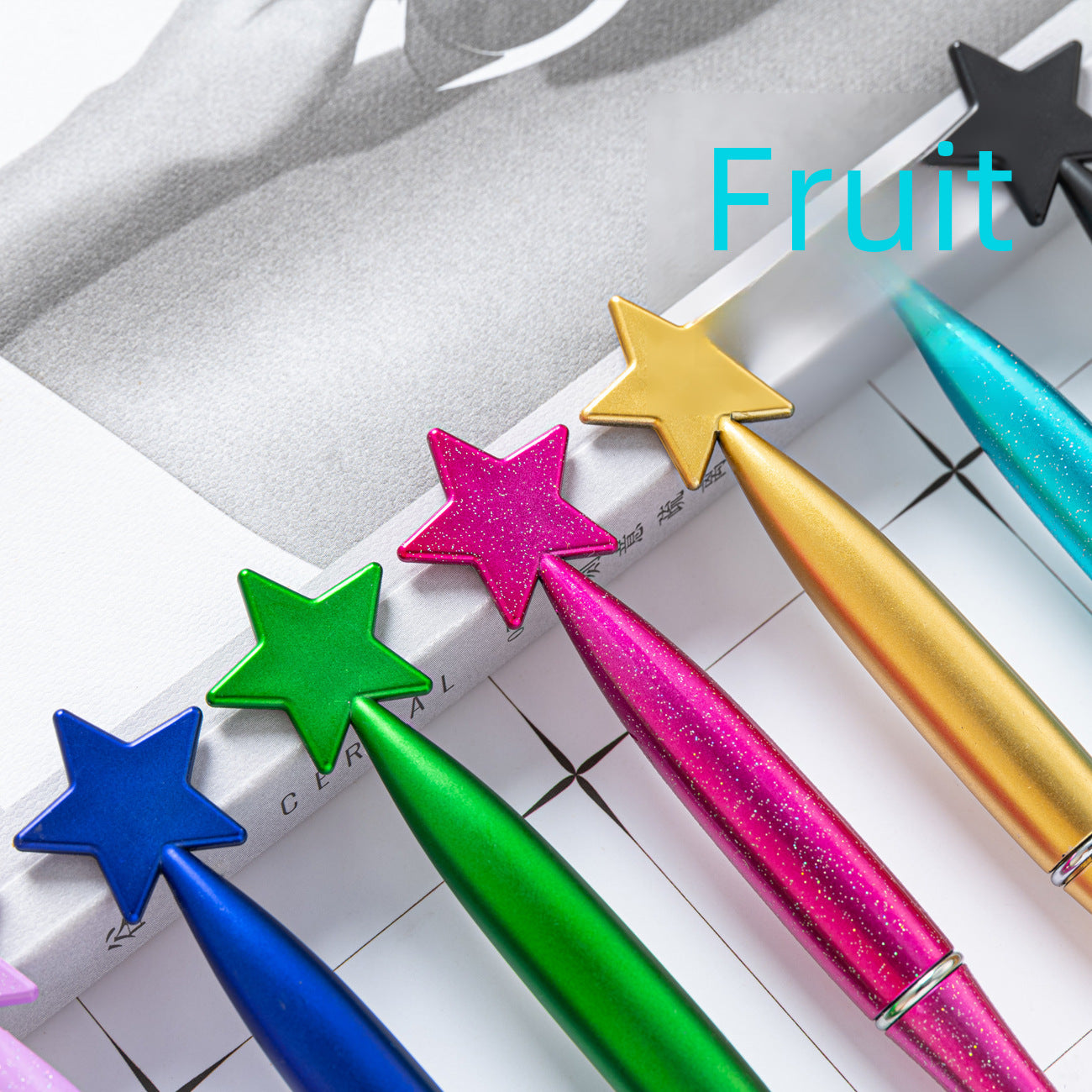 Wholesale Cartoon Five-Pointed Star Plastic Pen