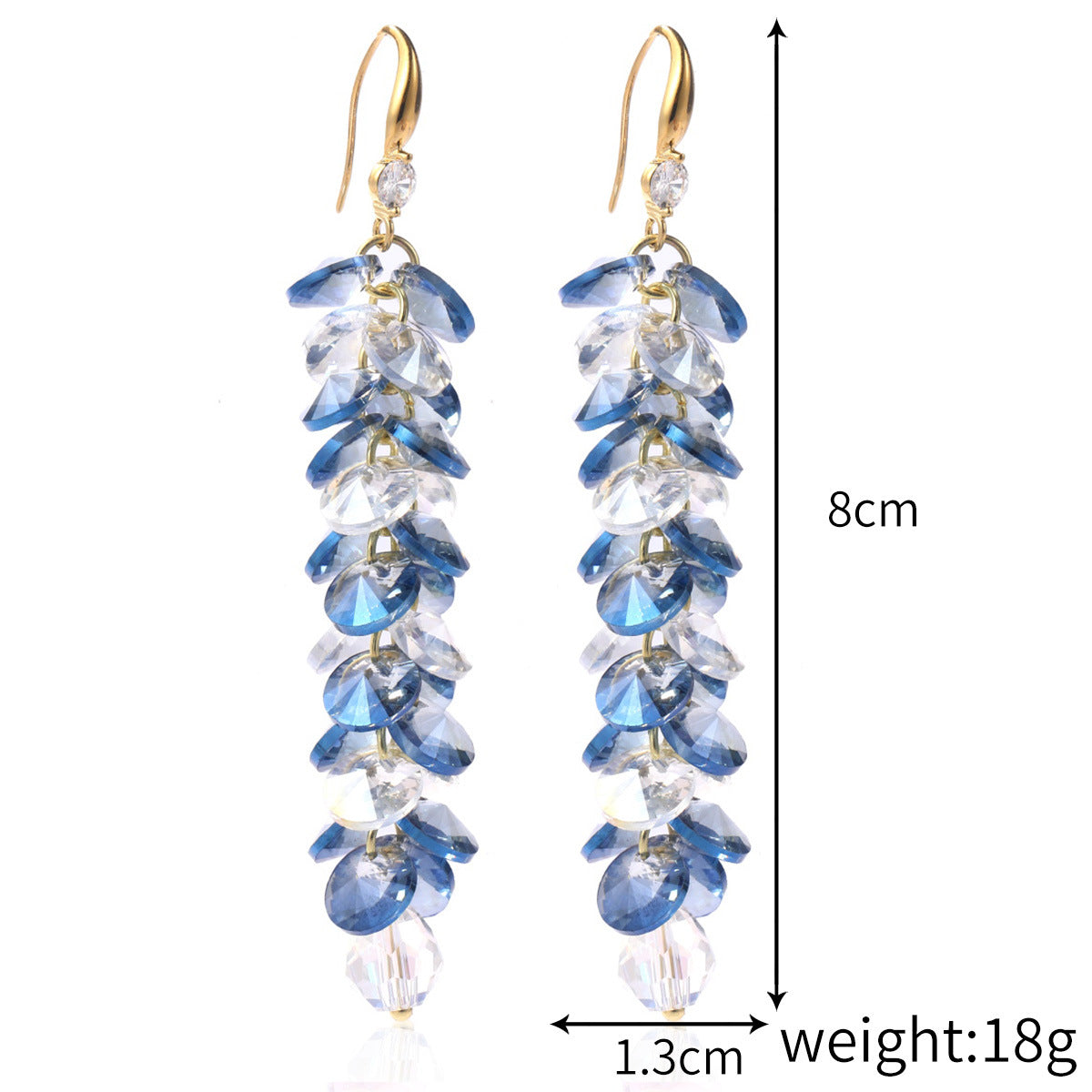 Wholesale  Mother's Day Long Crystal Earrings