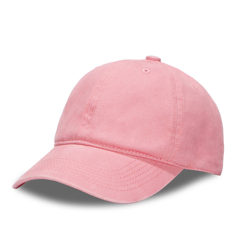 Wholesale Fashion Washed Cotton Baseball Cap Solid Color Adjustable Men S Sun Hat Casual Everyday Wear