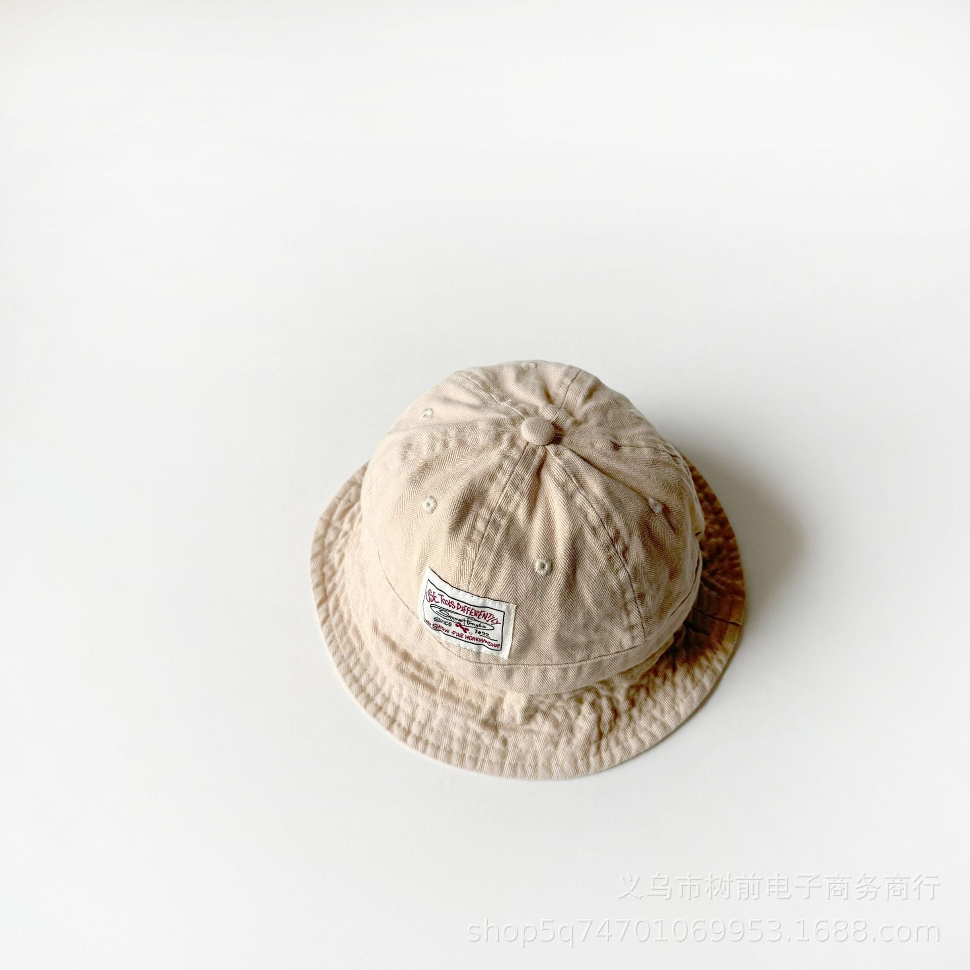 Wholesale  Children's Cloth Label Dome Shade Bucket Hat