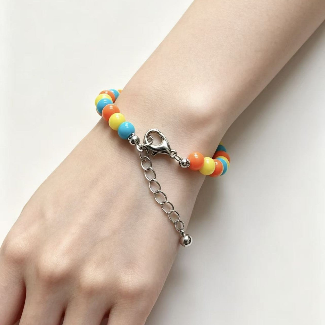 Wholesale Colorful Handmade Acrylic Beaded Bracelet Pet Collar Trendy Jewelry Gift