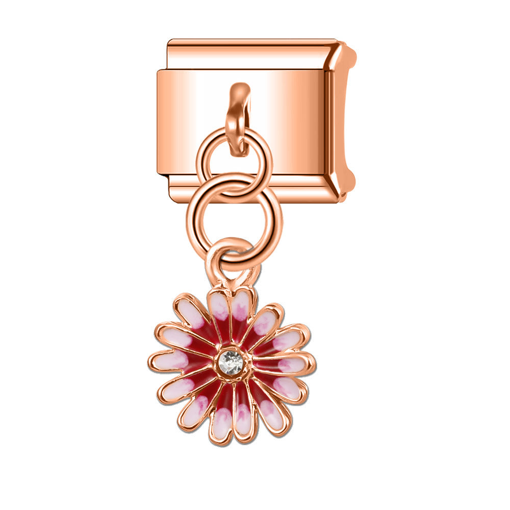 Wholesale Italian Charm Bracelet 9mm DIY Splicing Pendant Series Stainless Steel Composable Bracelet