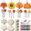 Wholesale rhandmade cat wind chime suit children material bag