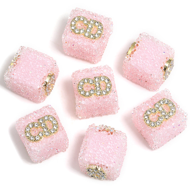 Wholesale of 5pcs Water Diamond Sugar Beads Butterfly Five Pointed Star Square Diamond Ball Beads ACC-BDS-BLG009