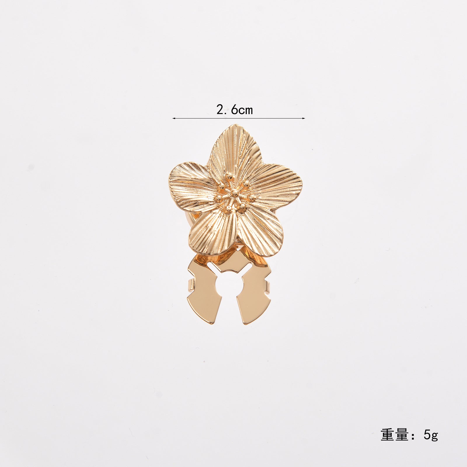 Wholesale Metal cufflinks with cubic zirconia and artificial pearl flower design