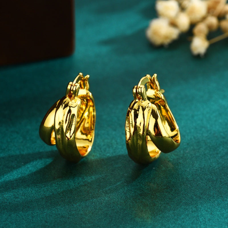 Wholesale All-match Double-layer Earrings ACC-ES-ChuangYi002