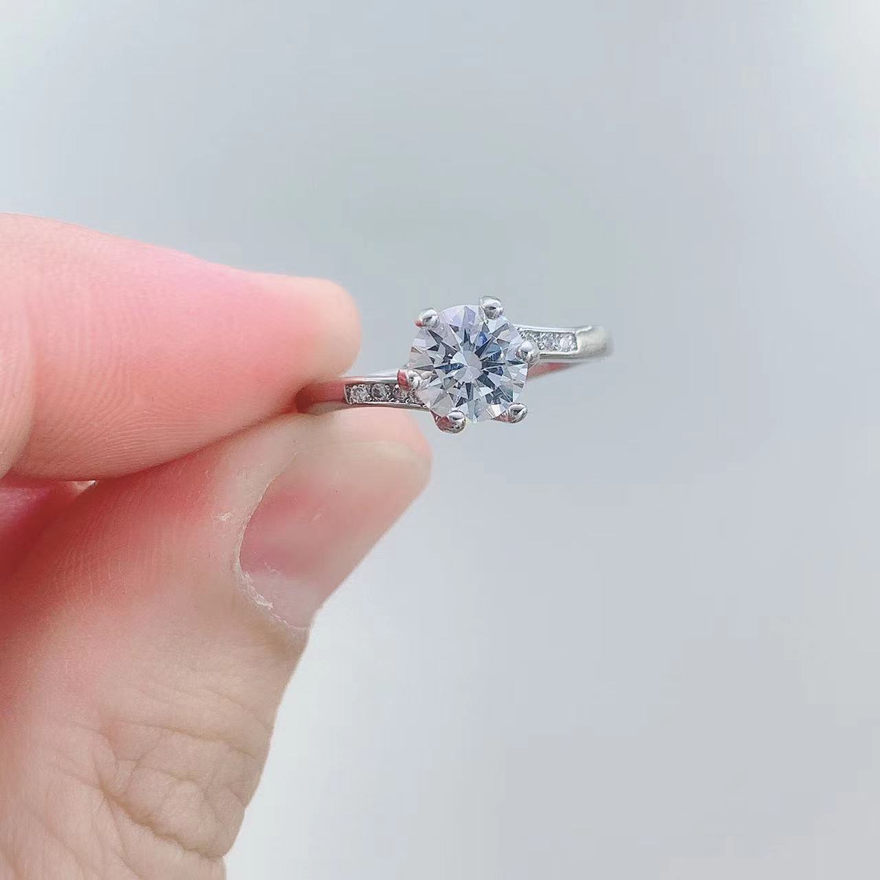 Wholesale Moissanite Diamond Adjustable Rings ACC-RS-Qichuang006