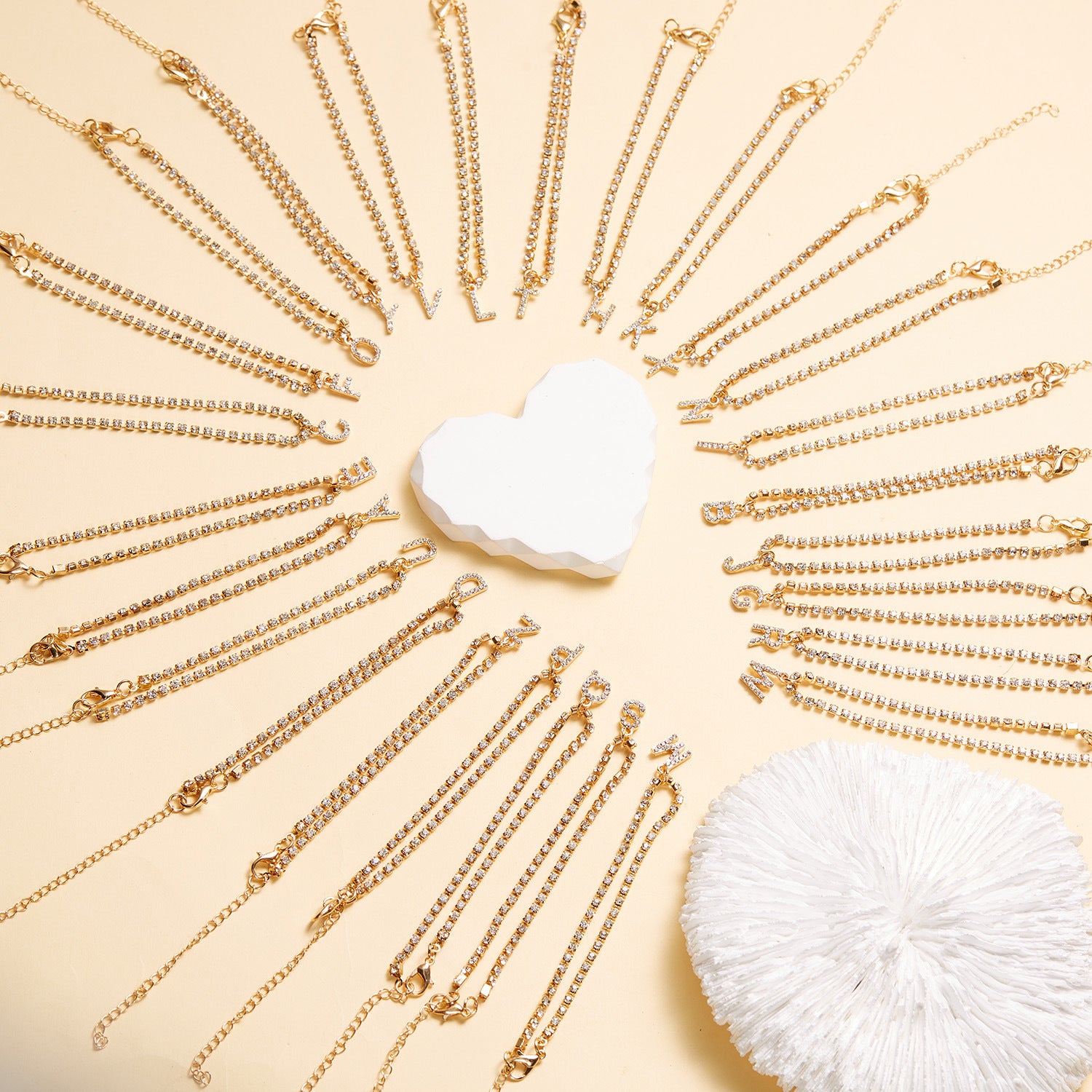 Wholesale 26-letter Anklet  Claw Chain H Beach Anklet