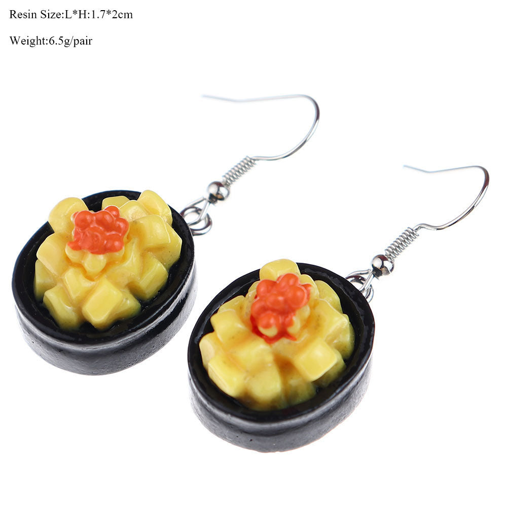Wholesale cute  miniature food earrings