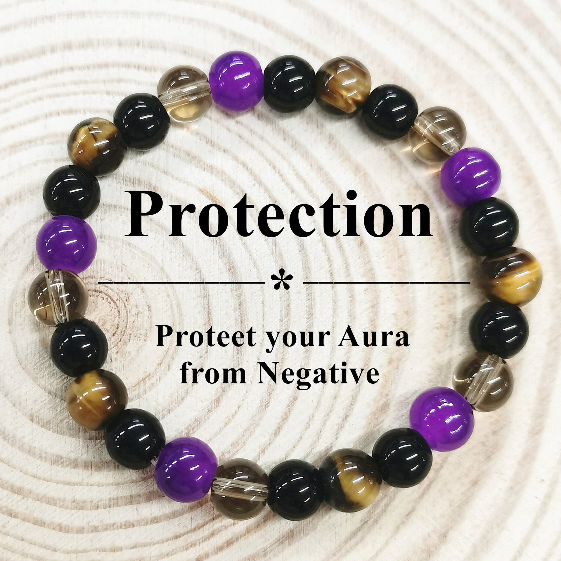 Wholesale  Natural Stone Tiger Eye Stone Crystal Agate Bracelet