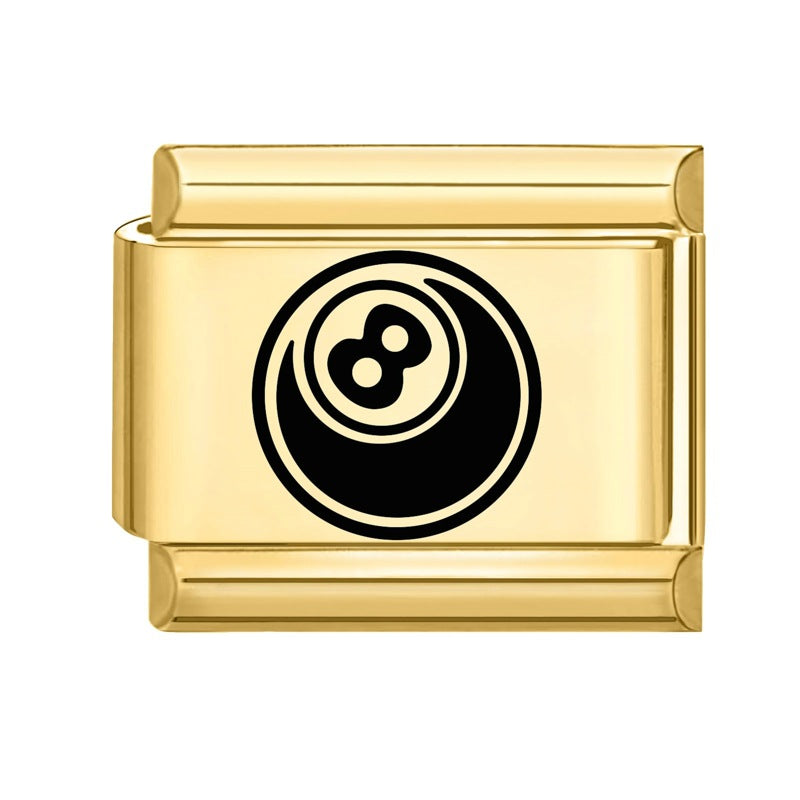 Wholesale Italian modular handmade black modular stainless steel bracelet DIY